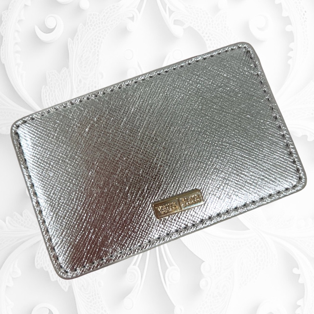 NWT White House Black Market Silver Credit Card Wallet